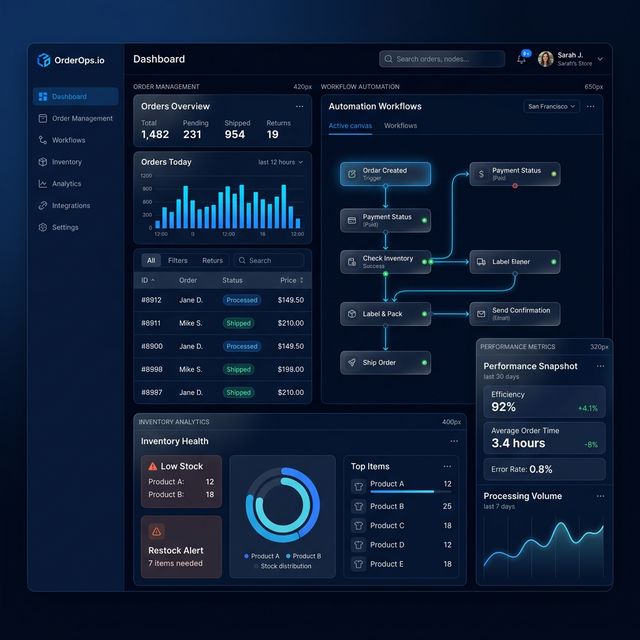 E-Commerce Workflow Automation