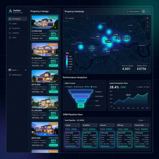 AI-Powered Real Estate CRM Dashboard
